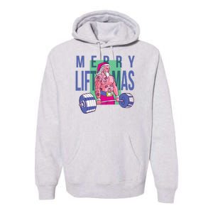 Merry Liftmas Tattoo Santa Premium Hoodie