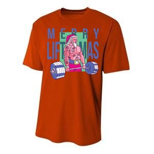 Merry Liftmas Tattoo Santa Performance Sprint T-Shirt