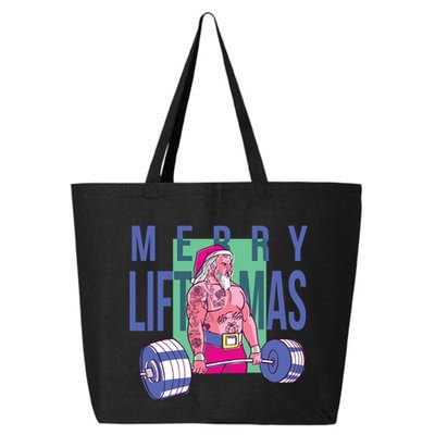 Merry Liftmas Tattoo Santa 25L Jumbo Tote