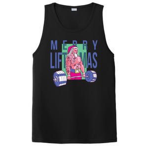 Merry Liftmas Tattoo Santa PosiCharge Competitor Tank