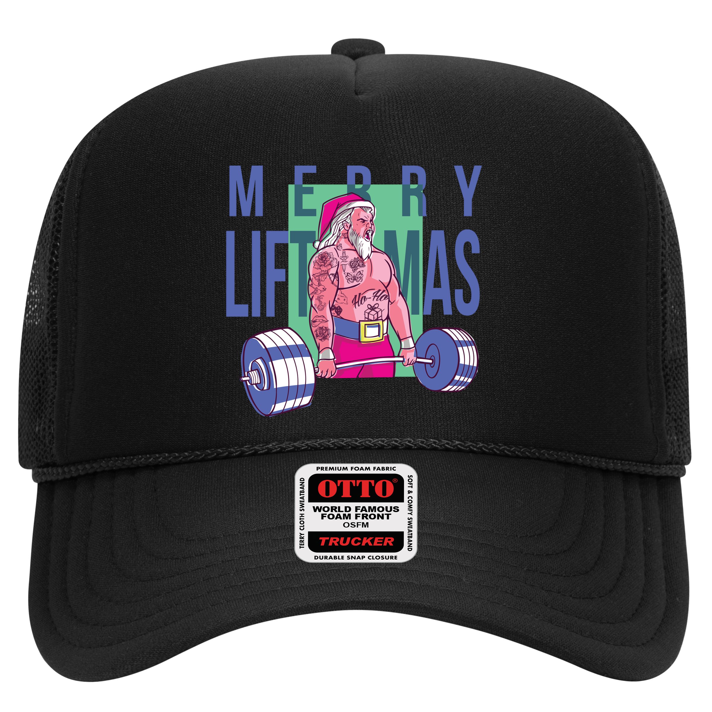 Merry Liftmas Tattoo Santa Hat