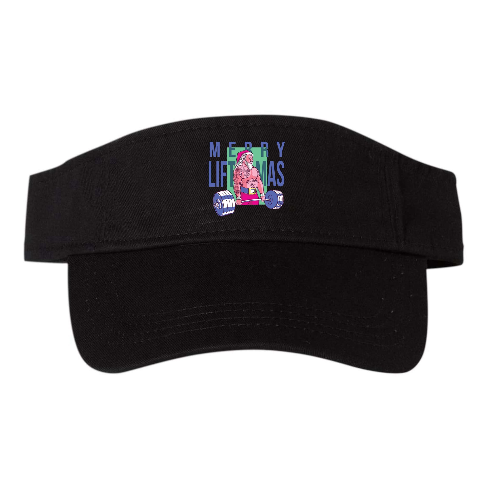 Merry Liftmas Tattoo Santa Visor