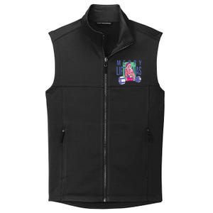 Merry Liftmas Tattoo Santa Collective Smooth Fleece Vest