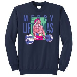 Merry Liftmas Tattoo Santa Sweatshirt