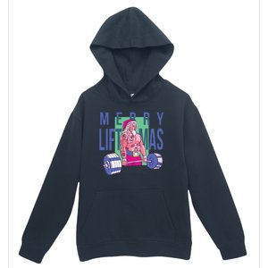 Merry Liftmas Tattoo Santa Urban Pullover Hoodie