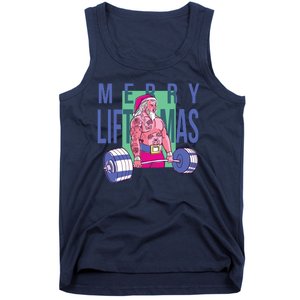 Merry Liftmas Tattoo Santa Tank Top