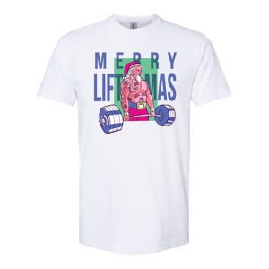 Merry Liftmas Tattoo Santa Softstyle CVC T-Shirt