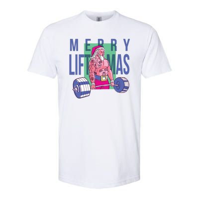 Merry Liftmas Tattoo Santa Softstyle® CVC T-Shirt