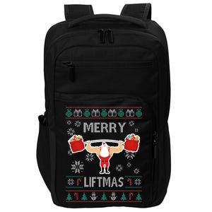 Merry Liftmas Ugly Christmas Impact Tech Backpack