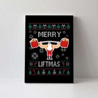 Merry Liftmas Ugly Christmas Canvas