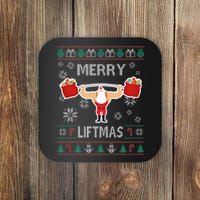 Merry Liftmas Ugly Christmas Coaster