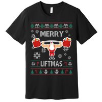 Merry Liftmas Ugly Christmas Premium T-Shirt