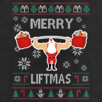 Merry Liftmas Ugly Christmas 25L Jumbo Tote