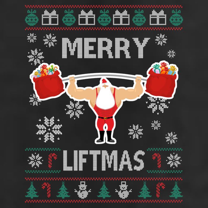 Merry Liftmas Ugly Christmas 25L Jumbo Tote