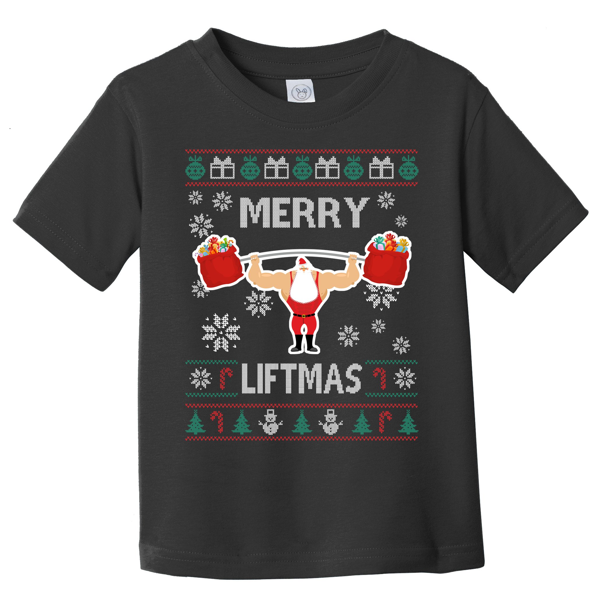 Merry Liftmas Ugly Christmas Toddler T-Shirt