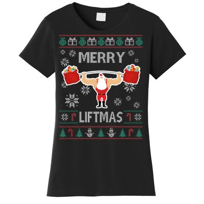 Merry Liftmas Ugly Christmas Women's T-Shirt