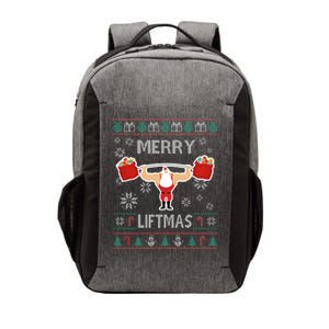 Merry Liftmas Ugly Christmas Vector Backpack