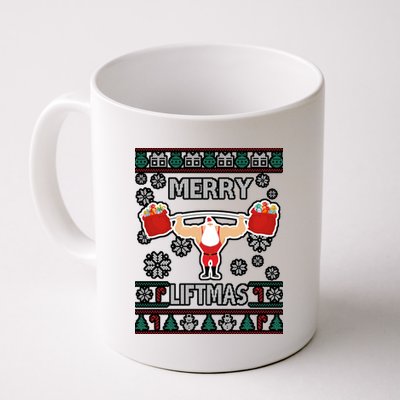 Merry Liftmas Ugly Christmas Coffee Mug