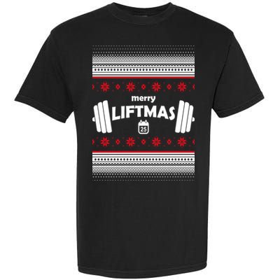 Merry Liftmas Ugly Christmas1 Garment-Dyed Heavyweight T-Shirt