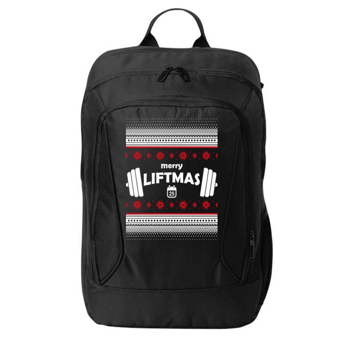 Merry Liftmas Ugly Christmas1 City Backpack