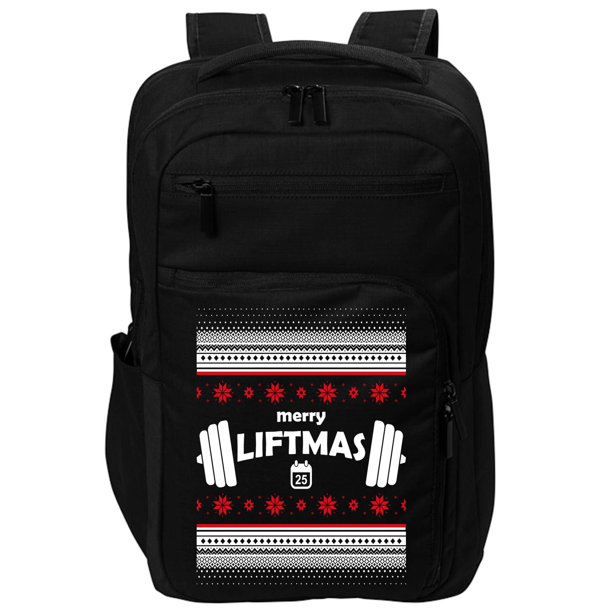 Merry Liftmas Ugly Christmas1 Impact Tech Backpack