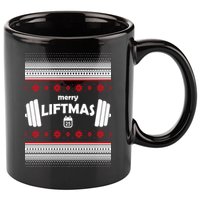 Merry Liftmas Ugly Christmas1 11oz C Handle Ceramic Mug