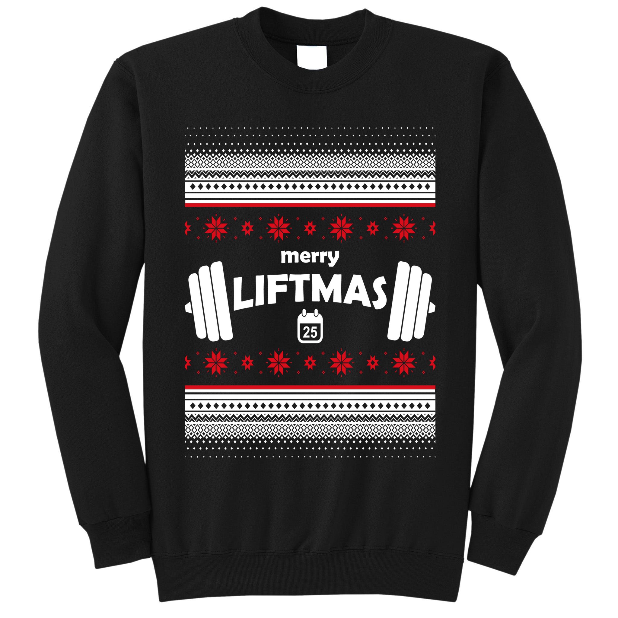 Merry Liftmas Ugly Christmas1 Tall Sweatshirt
