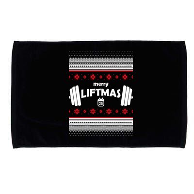 Merry Liftmas Ugly Christmas1 Microfiber Hand Towel