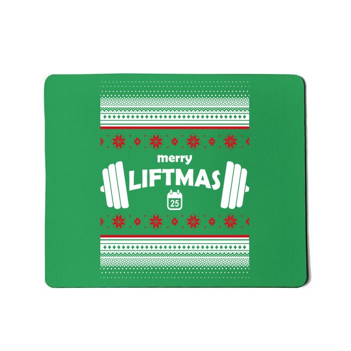 Merry Liftmas Ugly Christmas1 Mousepad