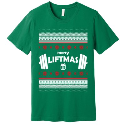 Merry Liftmas Ugly Christmas1 Premium T-Shirt
