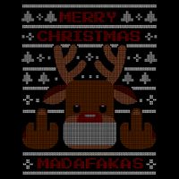 Merry Madafakas Funny Ugly Christmas Cooling Performance Crew T-Shirt