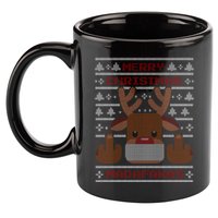 Merry Madafakas Funny Ugly Christmas 11oz C Handle Ceramic Mug