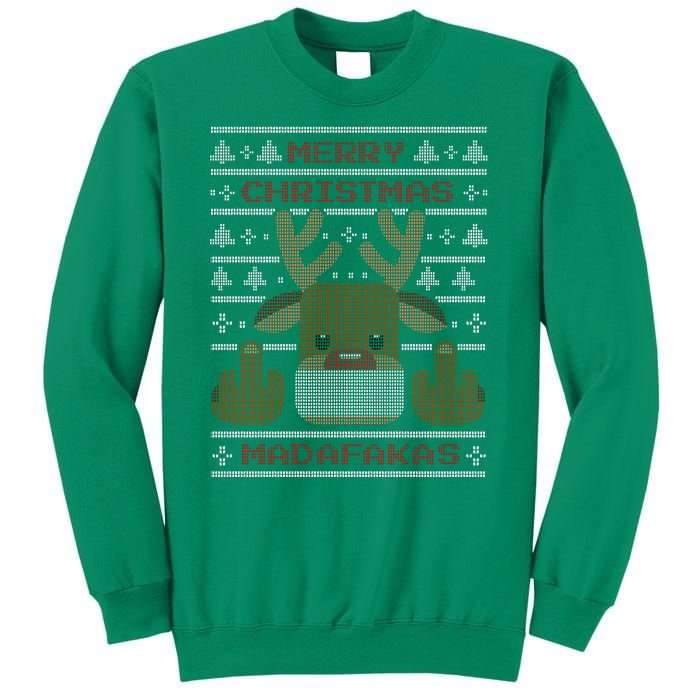 Merry Madafakas Funny Ugly Christmas Sweatshirt