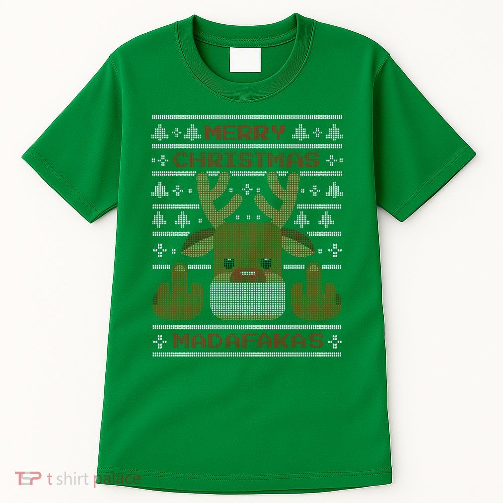 Merry Madafakas Funny Ugly Christmas Tall T-Shirt