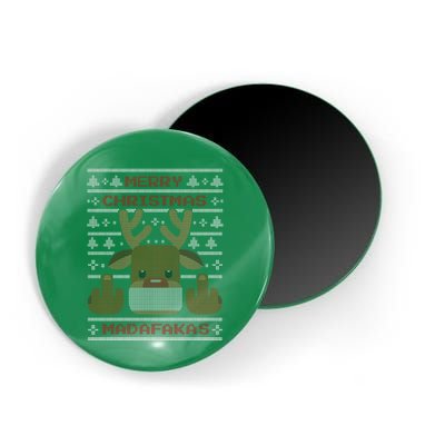 Merry Madafakas Funny Ugly Christmas Magnet