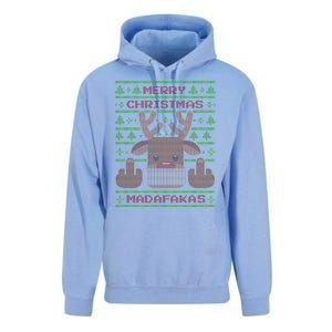 Merry Madafakas Funny Ugly Christmas Unisex Surf Hoodie