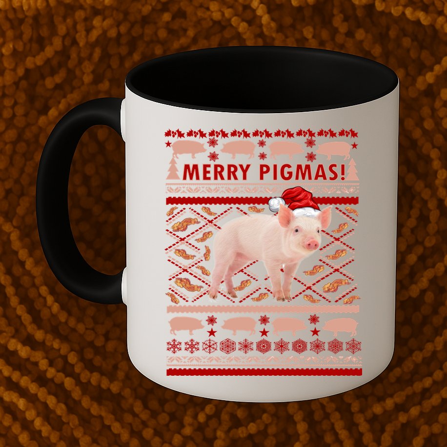 Merry Pigmas Christmas Pig Ugly Sweater Mug