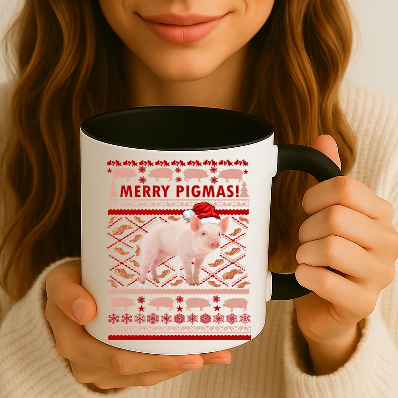 Merry Pigmas Christmas Pig Ugly Sweater Mug