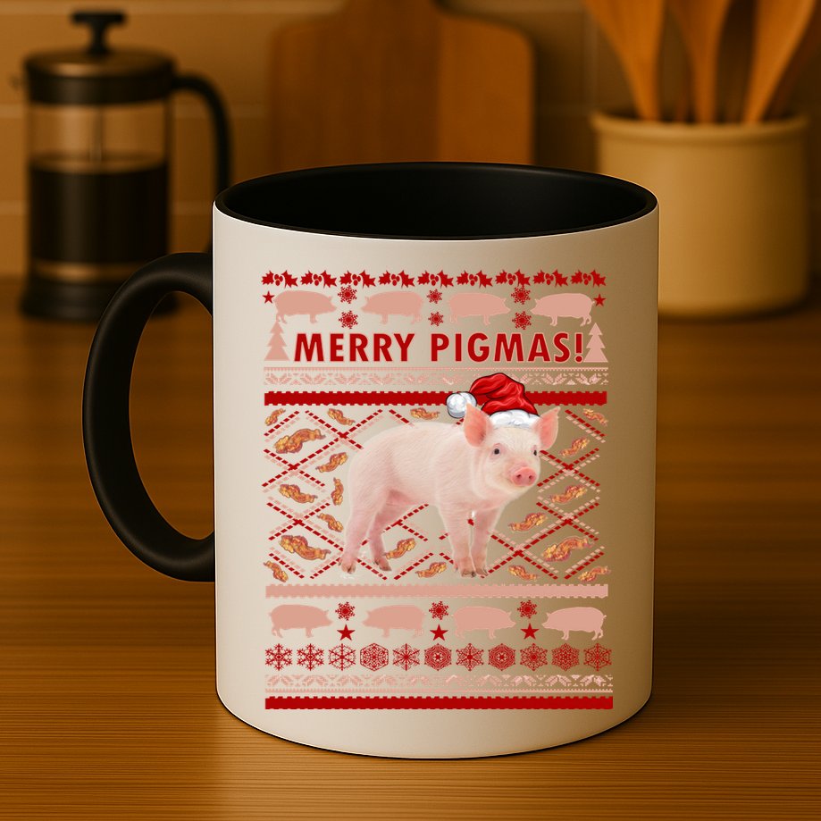 Merry Pigmas Christmas Pig Ugly Sweater Mug
