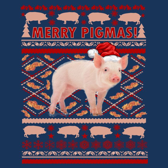 Merry Pigmas Christmas Pig Ugly Sweater Sweatshirt