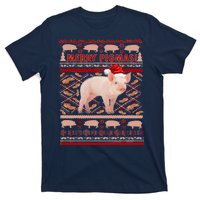 Merry Pigmas Christmas Pig Ugly Sweater T-Shirt