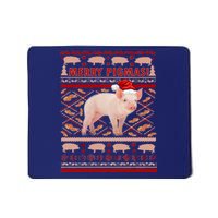 Merry Pigmas Christmas Pig Ugly Sweater Mousepad