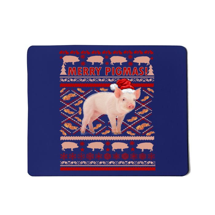 Merry Pigmas Christmas Pig Ugly Sweater Mousepad