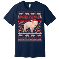 Merry Pigmas Christmas Pig Ugly Sweater Premium T-Shirt