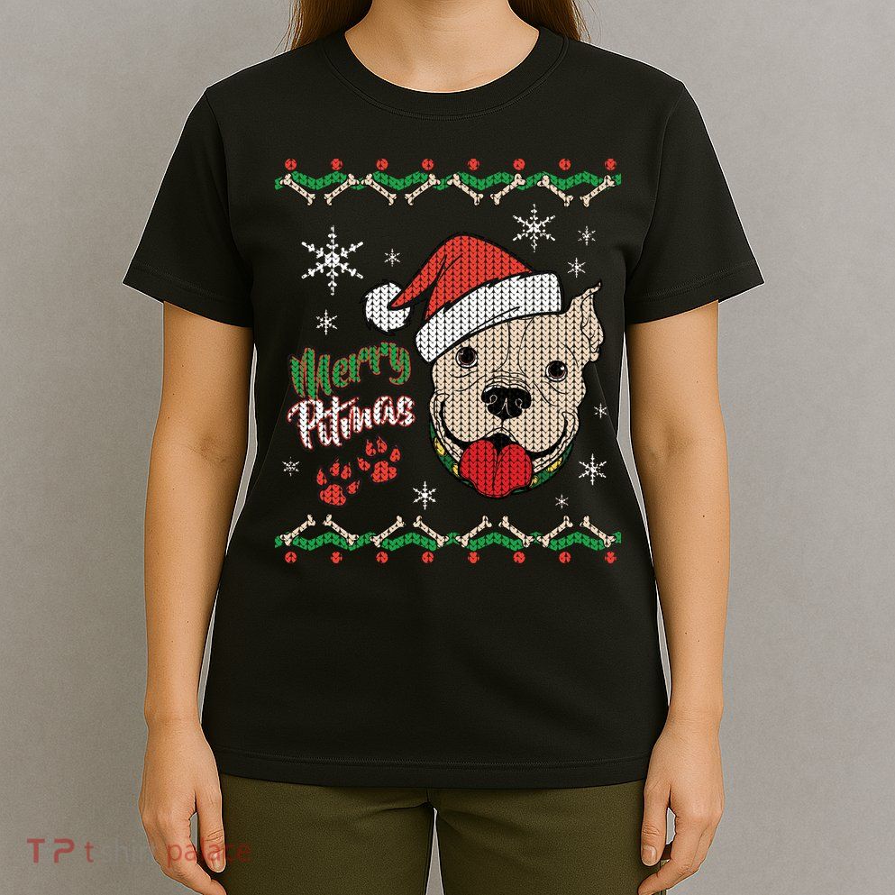 Merry Pitmas Ugly Christmas Sweater T-Shirt