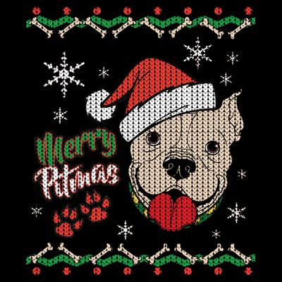 Merry Pitmas Ugly Christmas Sweater T-Shirt