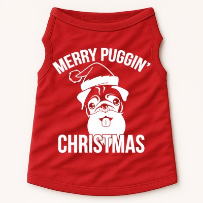 Merry Puggin Christmas Pug Doggie Tank