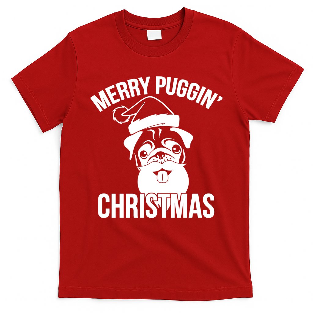 Merry Puggin Christmas Pug T-Shirt