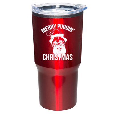 Merry Puggin Christmas Pug Tumbler