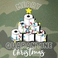 Merry Quarantine Christmas Toilet Paper Tree Legacy Tie Dye Trucker Hat